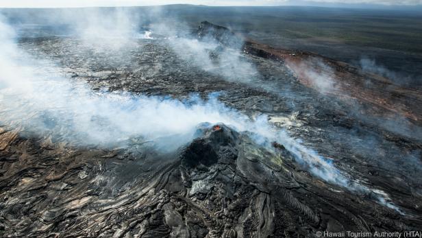 Der Kilauea auf Hawaii ist einer der aktivesten Vulkane der Welt Der Kilauea auf Hawaii ist einer der aktivesten Vulkane der Welt