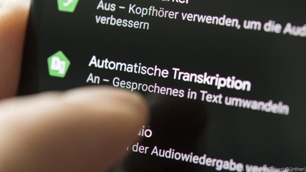 Die automatische Transkription wurde für Android Q noch einmal verbessert