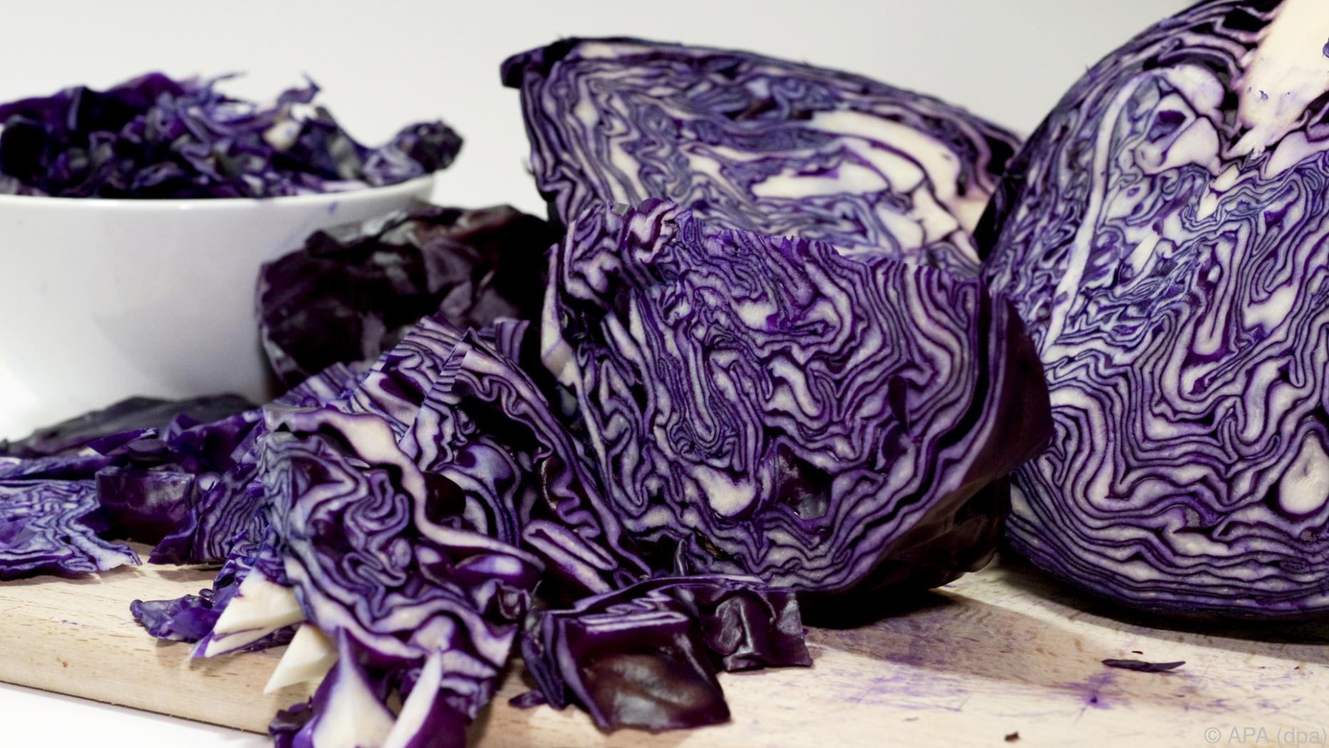 Rotkraut kann man auch roh essen