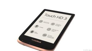 Das Pocketbook Touch HD 3 hat eine kupferne Farbe