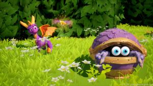 In den bunten Spielwelten trifft Spyro auch auf skurrile Krebstiere