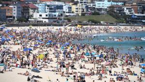 An belebten Tagen kommen 30.000 bis 40.000 Besucher an den Strand