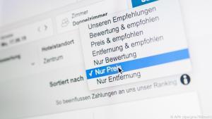 Wer auf Buchungsplattformen nach Hotels sucht, kann die Kriterien anpassen