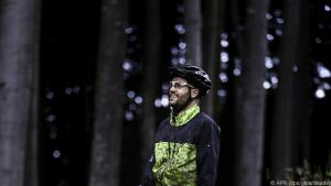Auch im Regen-Overall zum Mountainbiken verwendet Vaude S.Café-Material
