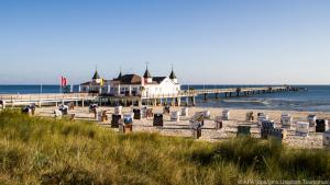 Beliebter Anlaufpunkt - die Seebrücke Ahlbeck auf Usedom