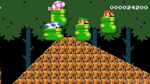 Man kann sich aus den Levelbauteilen aller bisherigen Mario-Spiele bedienen