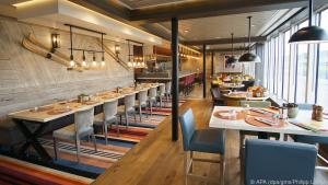 Das Fredheim ist eines von drei Restaurants, es gibt internationales Street Food