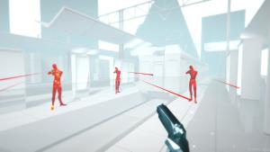 In "Superhot" bewegt sich die Zeit nur, wenn sich der Spieler bewegt