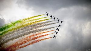 Die "Frecce Tricolori" werden wieder ein eindrucksvolles Programm zeigen
