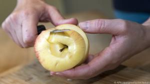 Auch ein geschälter Apfel ist gesund, mit der Schale verliert er aber Nährstoffe