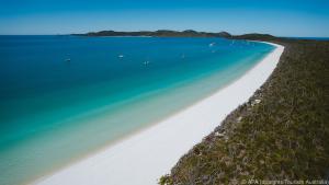 Die Strände kann man weiterhin besuchen - hier Whitehaven Beach in Queensland