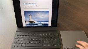Das neue iPad Pro kann nun auch mit einem Trackpad gesteuert werden