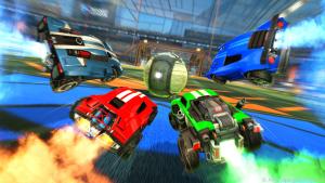 Das Auto-Fußball-Spiel "Rocket League" funktioniert gemeinsam sehr gut