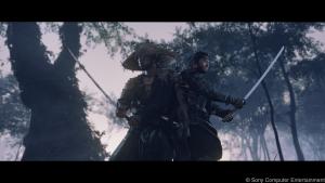 Jin Kasai, der "Ghost of Tsushima" (re.), kämpft gegen die feindlichen Mongolen
