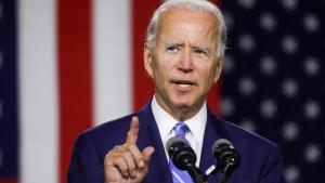 FILE PHOTO: Democratic U.S. presidential candidate Biden speaks at campaign event in Wilmington, Delaware