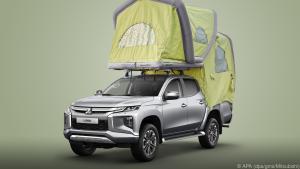 Für den Mitusbishi L200 lässt sich eine Zeltkonstruktion ordern