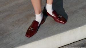Loafer wie diese sind besonders in Carree-Form angesagt