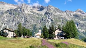 Schroffe Felshänge im Val Fex