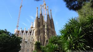 Oft auf Fotos gesehen, dennoch sehenswert in echt: die Sagrada Familia in Barcelona