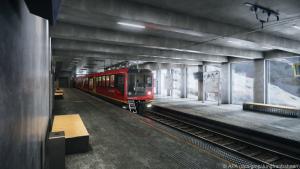 Die Station Eigergletscher der Jungfraubahn