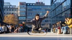 Mit etwas Können sind auf dem Gibbon Board auch Tricks möglich