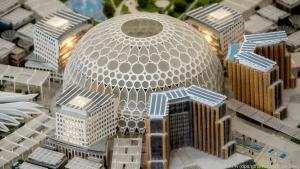Der zentrale Al Wasl Dome wird ein Highlight der Weltausstellung