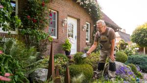 Wenig Platz - und dennoch können Bewohner vor ihrem Haus eine grüne Oase schaffen