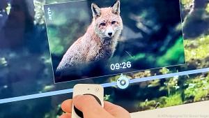 Mit der neuen Spulfunktion der Siri-Remote findet man die richtigen Stellen im Film