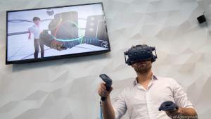 So sieht es aus, wenn jemand sich in der virtuellen Realität bewegt