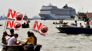 Venezianer wehrten sich schon lange gegen die Kreuzfahrtschiffe