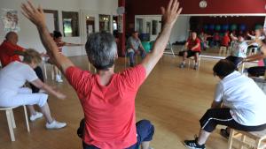 Beim Training wird auch der Brustkorb trainiert