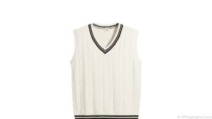 Auch die klassischen Pullunder im Preppy-Stil sind im Handel zu finden