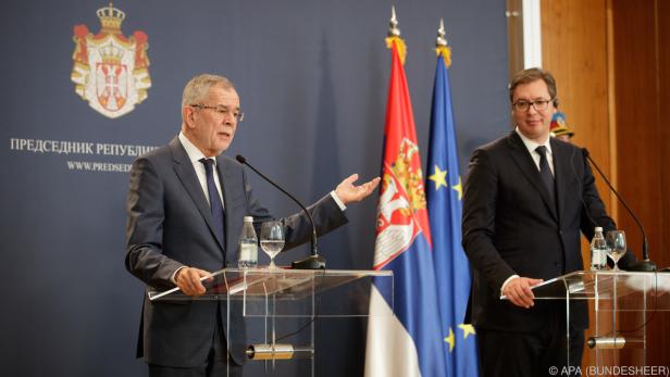 Van der Bellen traf auch Serbiens Präsident Vucic