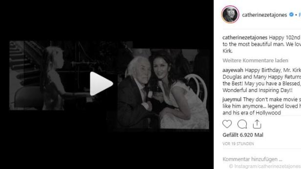 Catherine Zeta-Jones postete ein Video auf Instagram