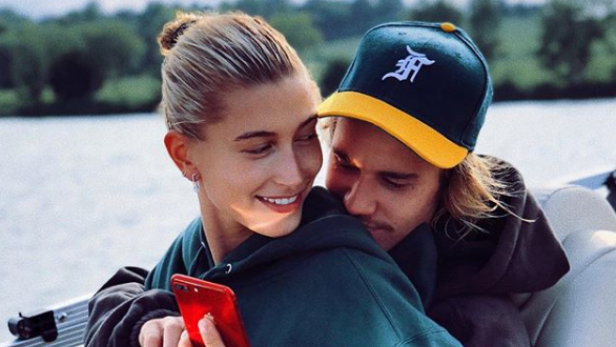 Perfekt in Szene gesetzt - Bieber mit seiner Frau Hailey.