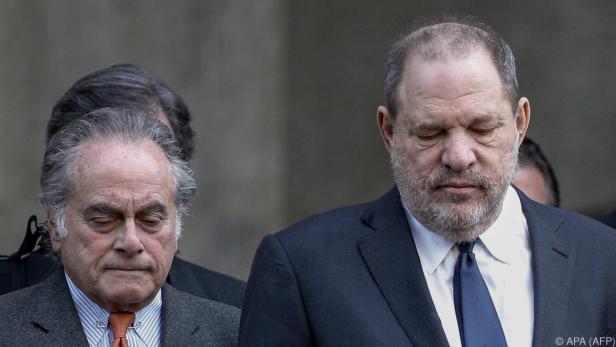 Anwalt Benjamin Brafman und Ex-Produzent Harvey Weinstein in New York