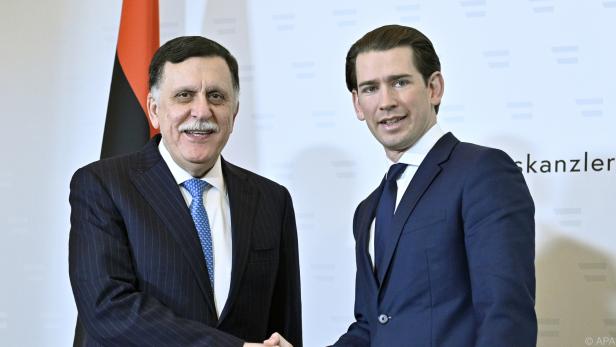 Al-Sarraj traf bei seinem Wien-Besuch auf Kanzler Kurz
