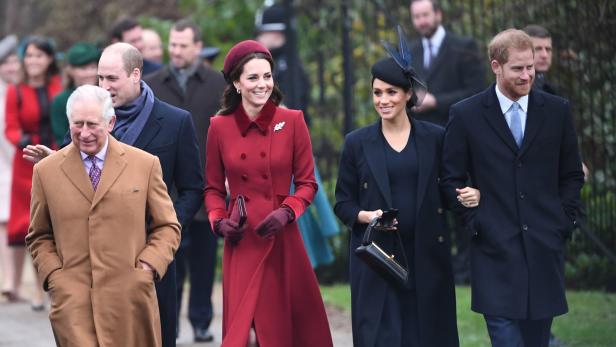 König Charles, Prinzessin Kate, Herzogin Meghan und Prinz Harry