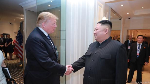 Bild vom Trump-Kim-Treffen Anfang März