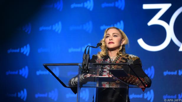 Madonna bei der Preisverleihung in New York