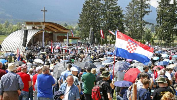 Jedes Jahr treffen sich tausende Kroaten im Kärntern Bleiburg