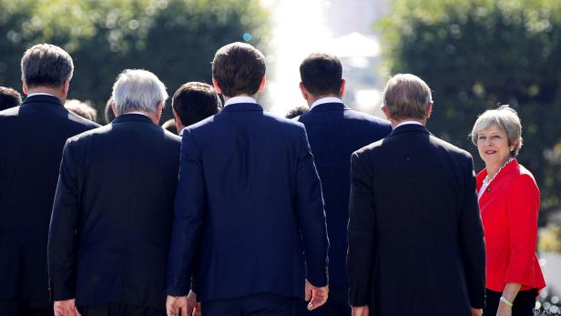 Siegerfoto zeigt May beim EU-Gipfel in Salzburg