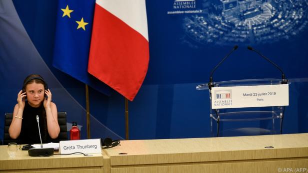 Thunberg im französischen Parlament