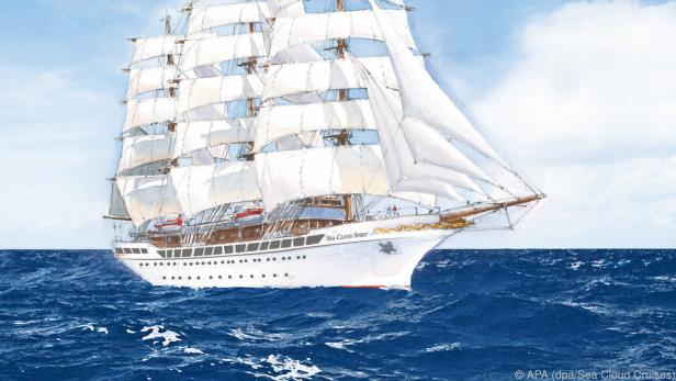 So soll der Großsegler "Sea Cloud Spirit" aussehen