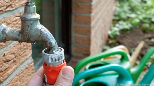 Den Gartenschlauch sollte man im Herbst vom Wasserhahn entfernen