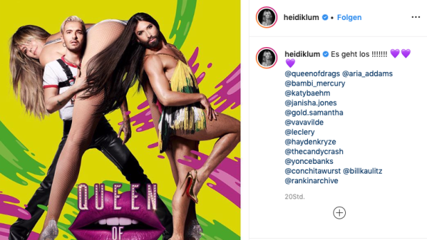 Heidi Klums "Queen of Drags"-Poster sorgt für Verwirrung