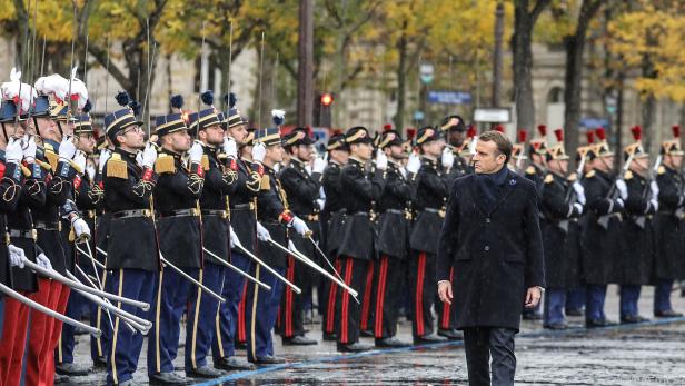 Macron gedenkt der Gefallenen