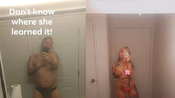 Dieser Vater stellt ein Nacktfoto seiner Tochter nach und geht viral