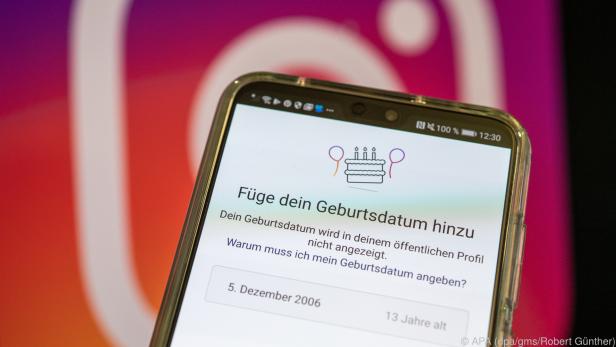 "Nichts für Kinder" will Instagram mit der Altersabfrage signalisieren