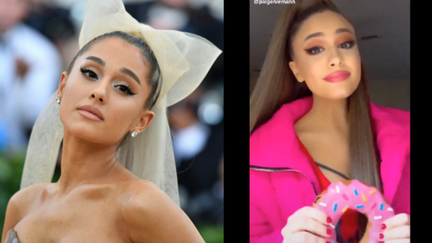 So reagiert Ariana Grande auf ihre TikTok-Doppelgängerin